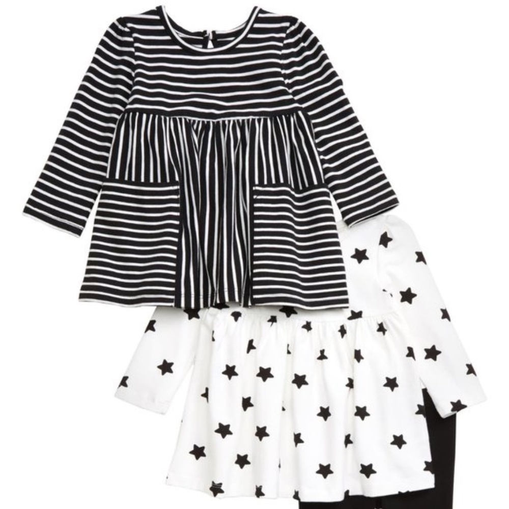 Infant Girl's Little Me 3-Piece Dresses & Leggings